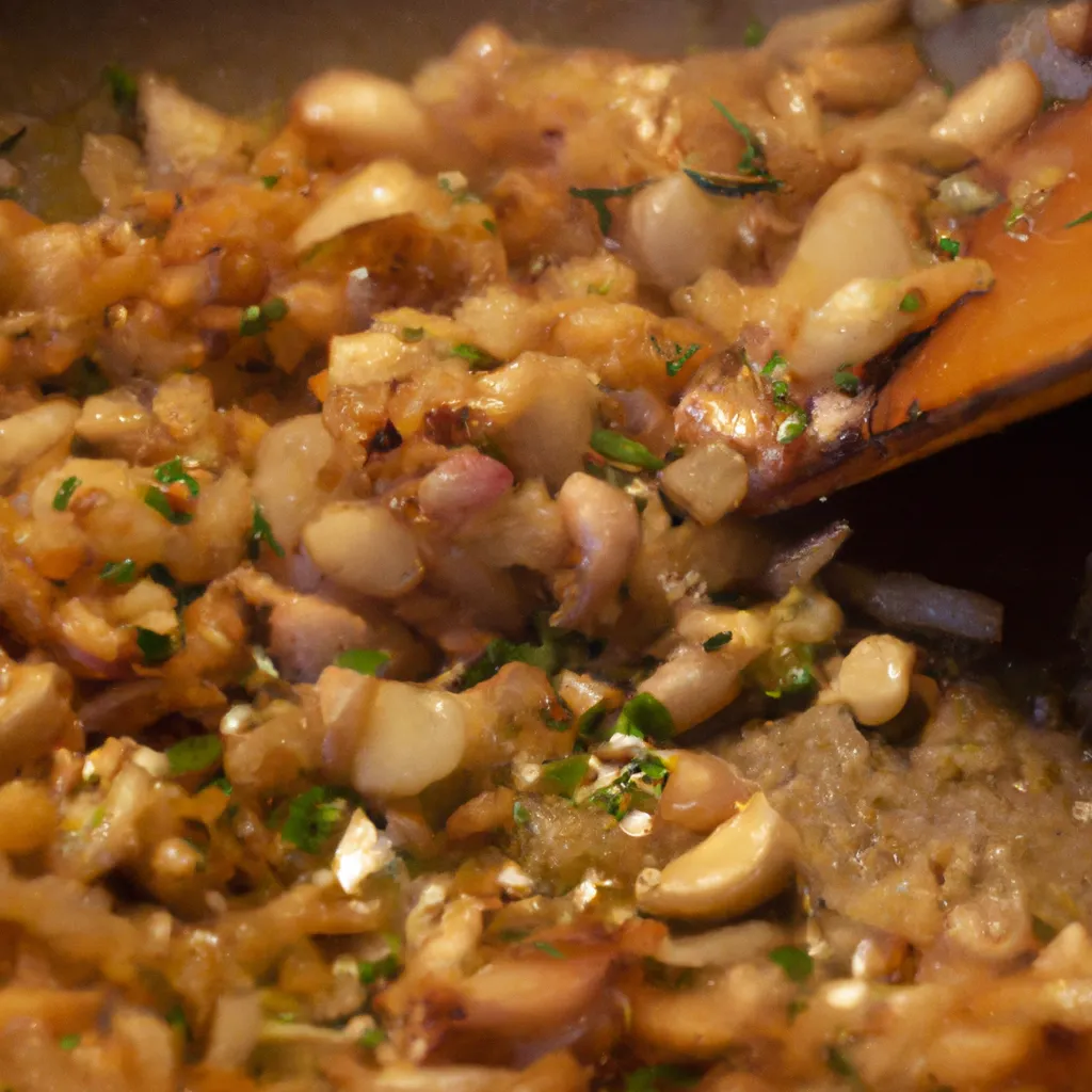 Paso 1 de la receta de arroz con champiñones: Base aromática: sofreír cebolla y ajo