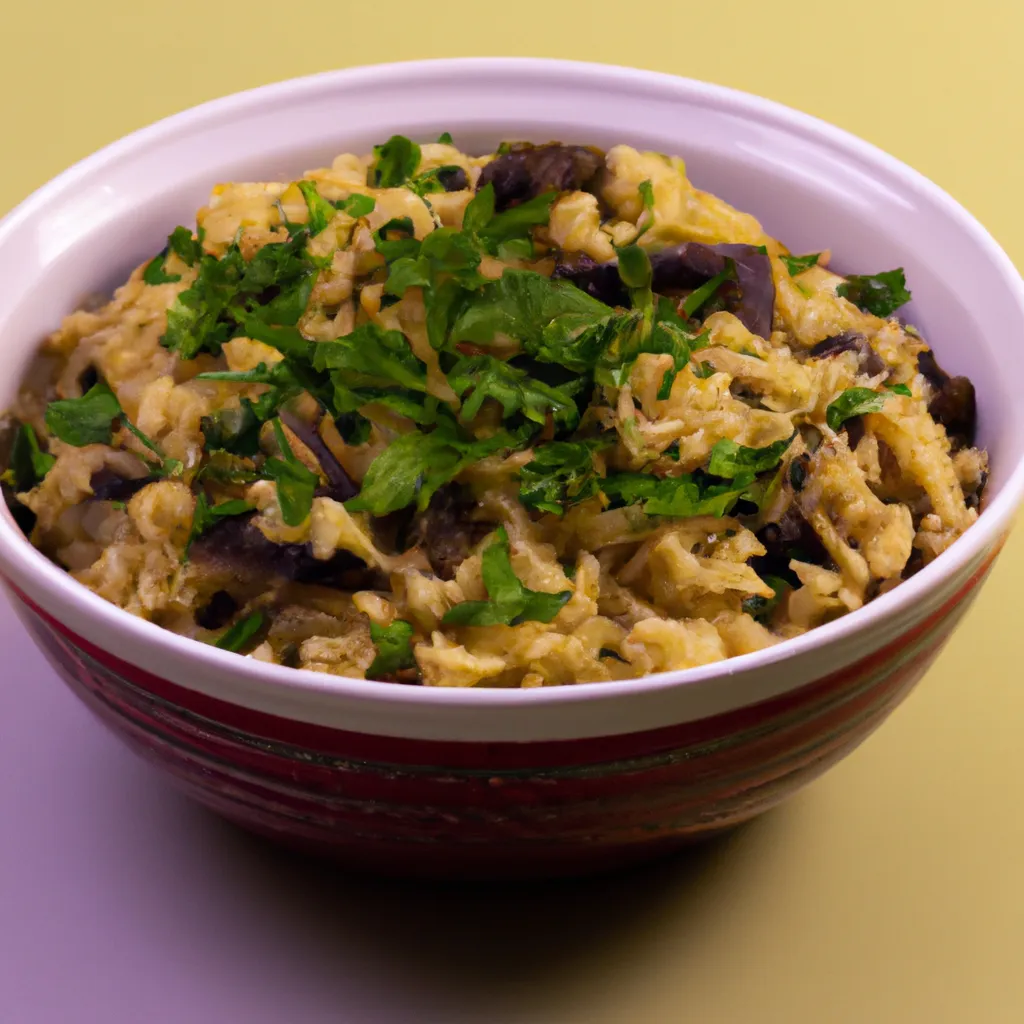 Paso 6 de la receta de arroz con champiñones: Terminar y servir