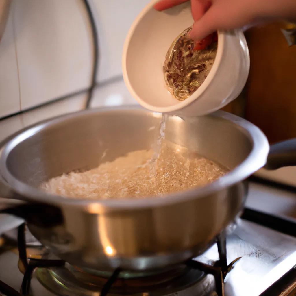 Paso 1 de la receta de arroz con leche vegano: Lavado y cocción inicial del arroz