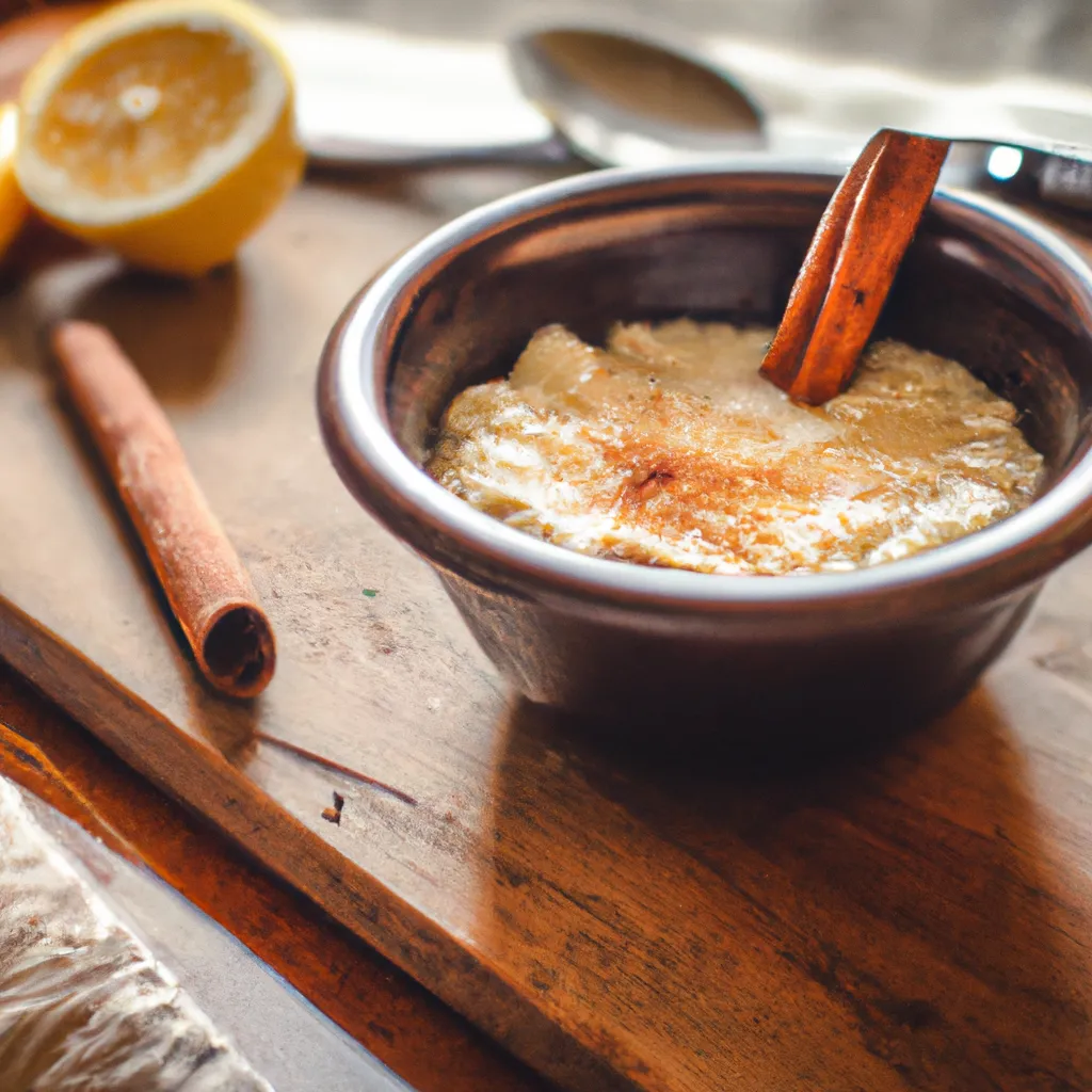 Paso 6 de la receta de arroz con leche vegano: Servir y decorar