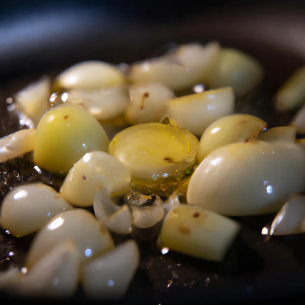 Paso 2 de la receta de arroz con verduras: Sofreír la cebolla y el ajo