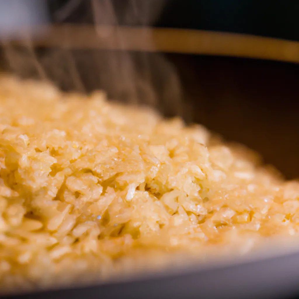Paso 4 de la receta de arroz con verduras: Tostar el arroz