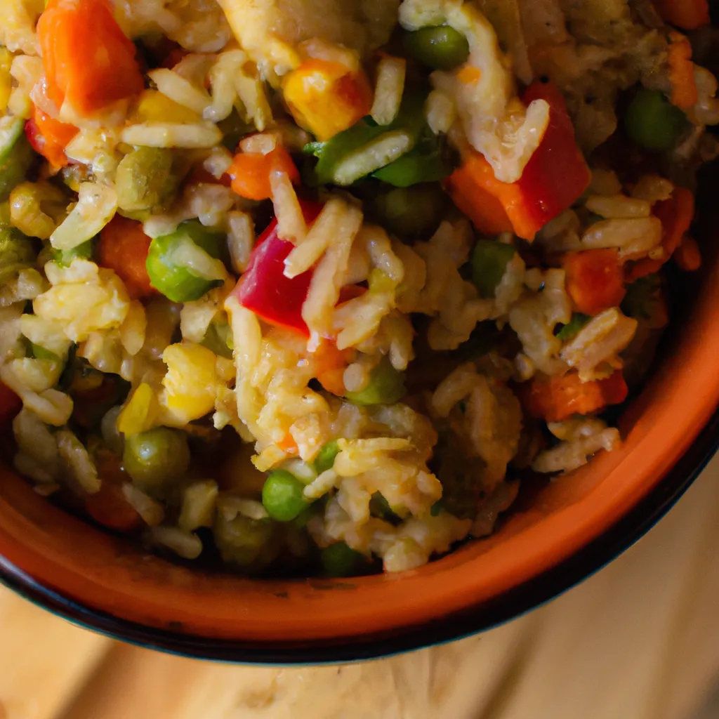 Paso 7 de la receta de arroz con verduras: Reposar y servir