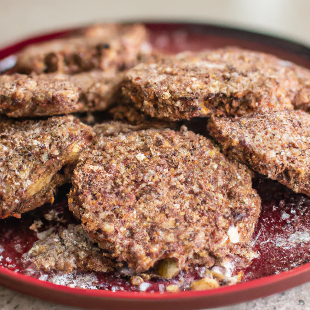 Plato terminado de barritas de avena caseras, bellamente presentado