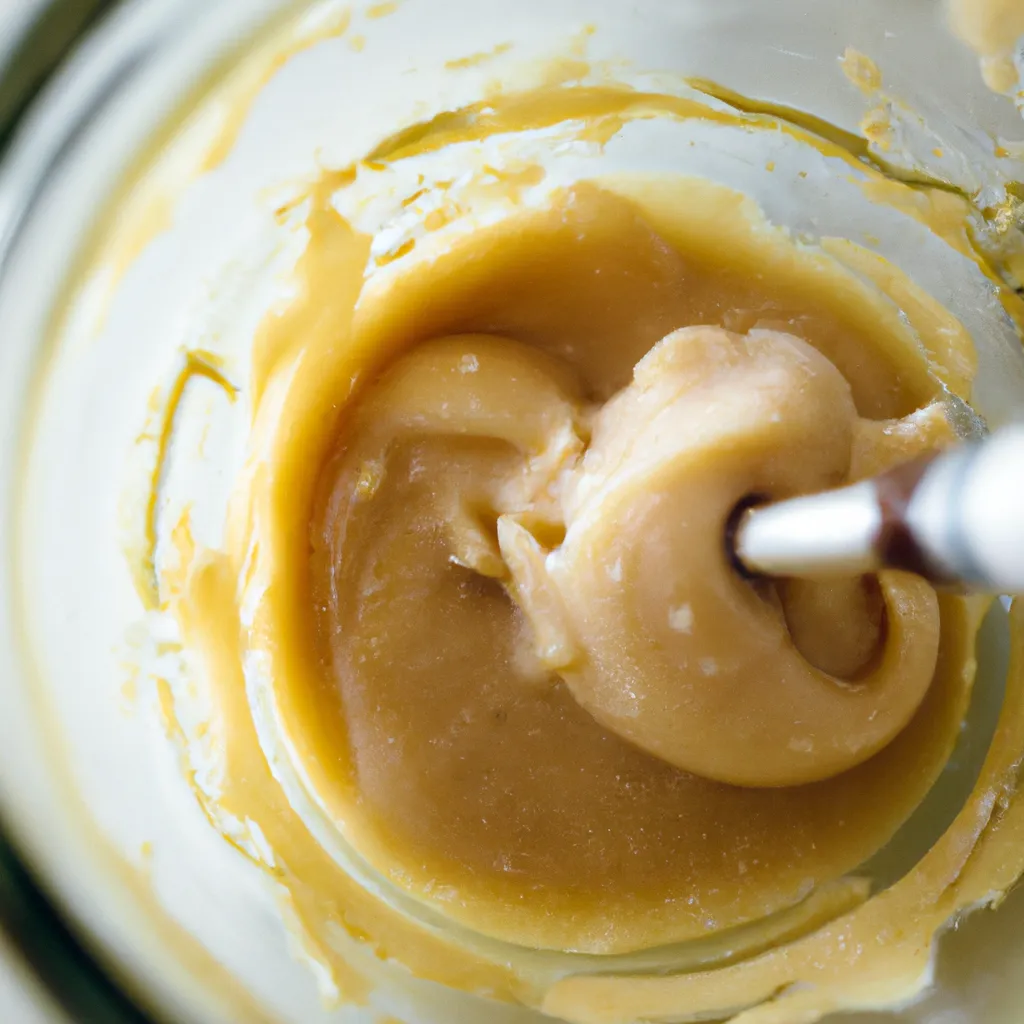 Paso 2 de la receta de barritas de avena caseras: Derretir y mezclar los líquidos