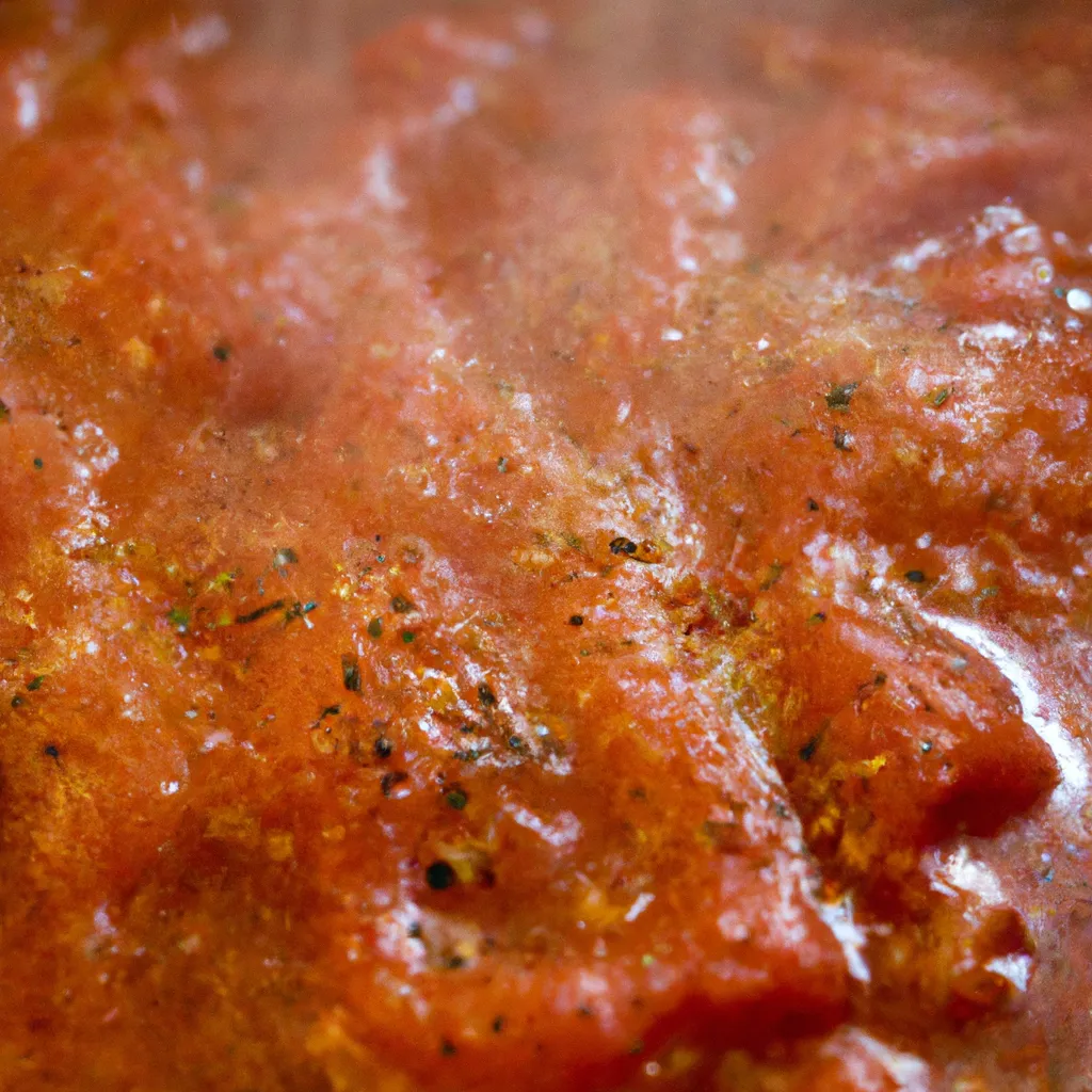 Paso 4 de la receta de berenjenas rellenas de soja texturizada: Mezclar con tomate y especias