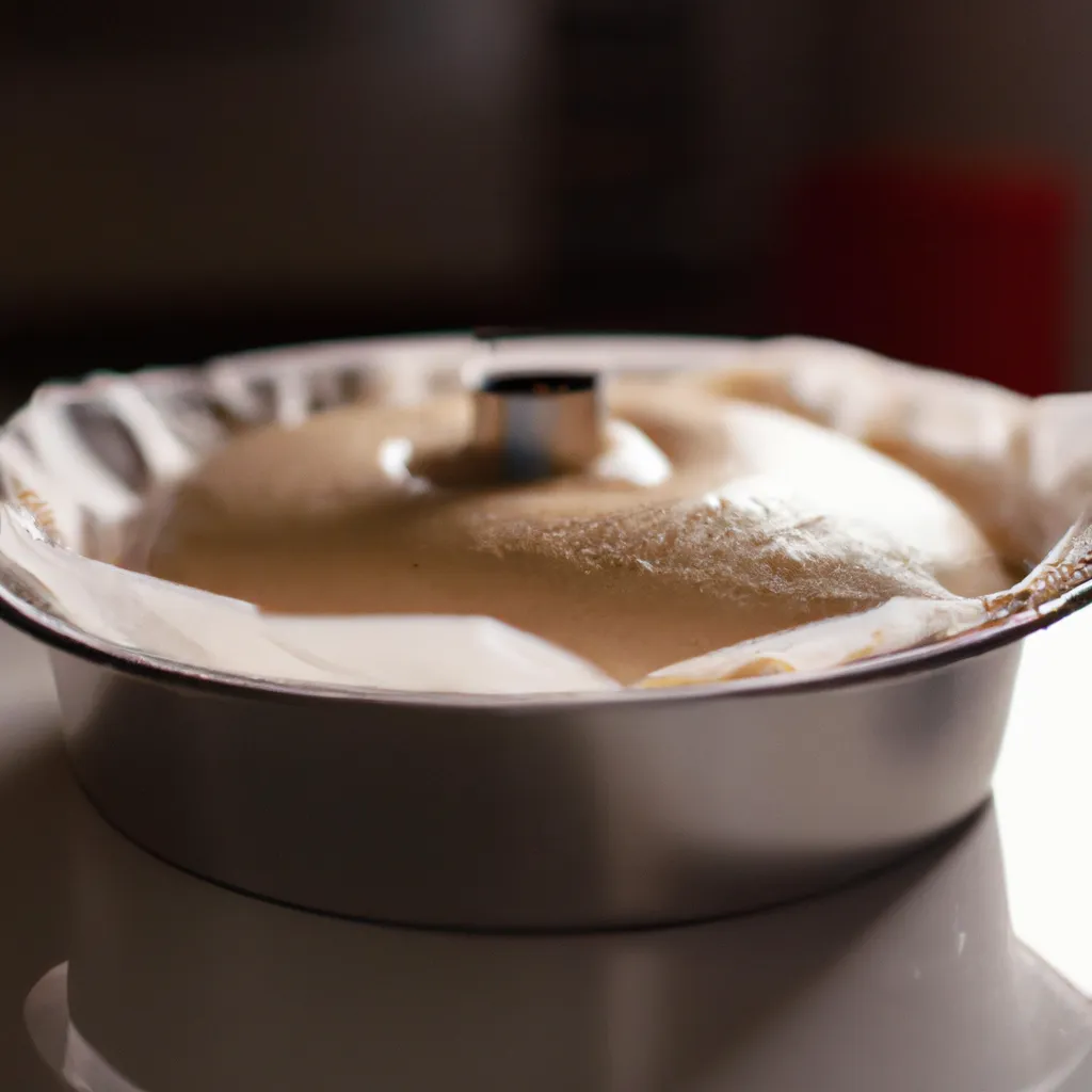 Paso 5 de la receta de bizcocho de avena y manzana: Verter en molde y hornear