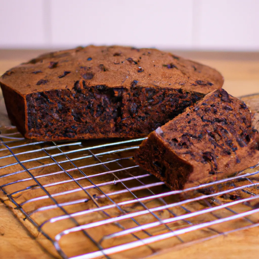 Paso 6 de la receta de bizcocho de chocolate sin huevo: Enfriar y desmoldar