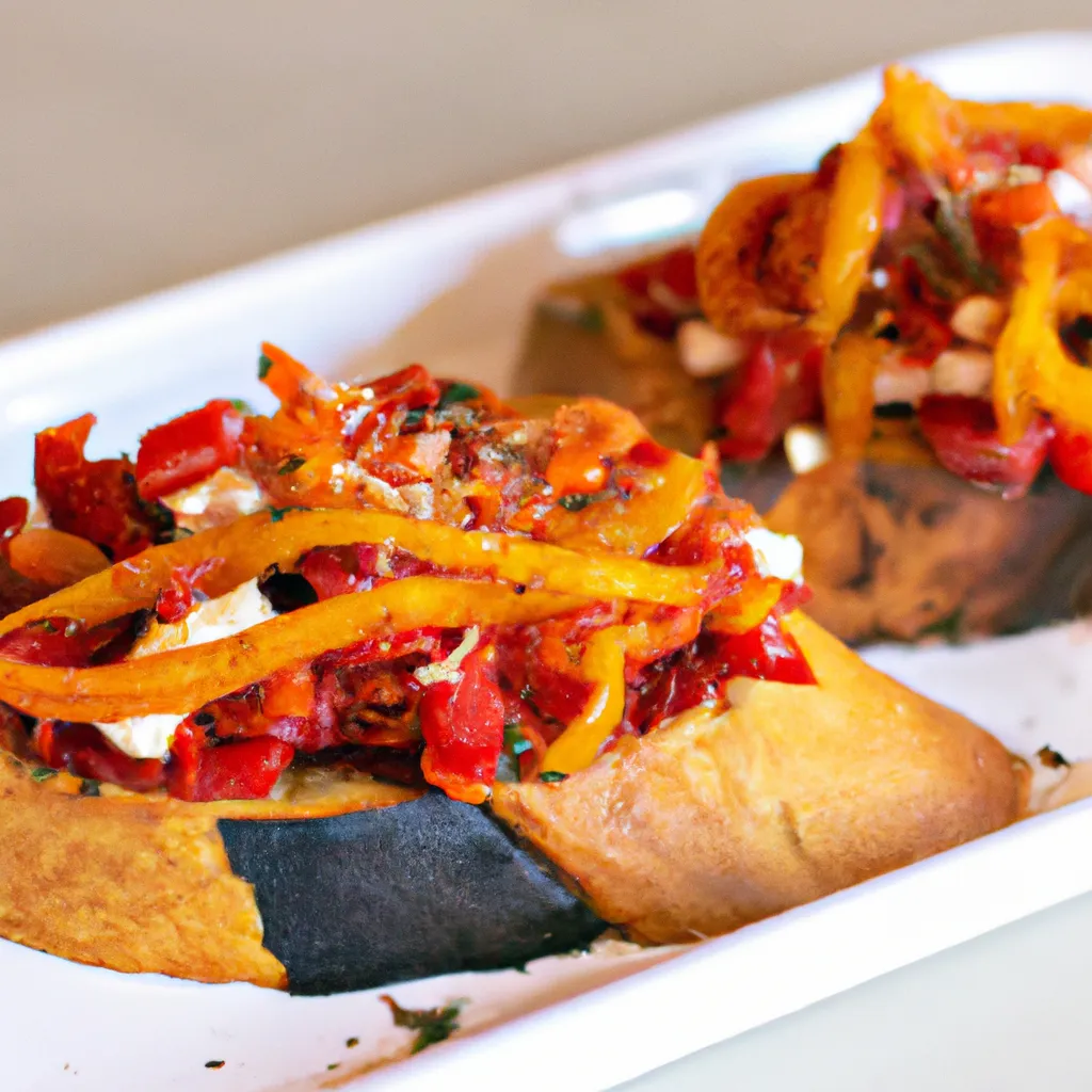 Paso 3 de la receta de aperitivos veganos: Adicionar pimiento y queso vegano (opcional)