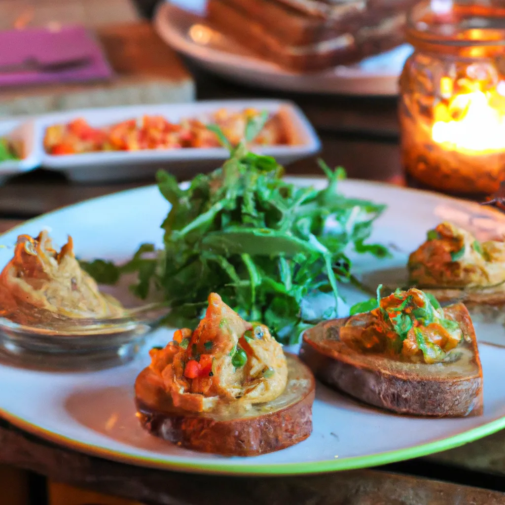 Paso 6 de la receta de aperitivos veganos: Presentación